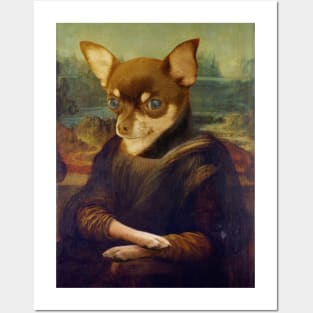 Mona Lisa Chihuahua Posters and Art